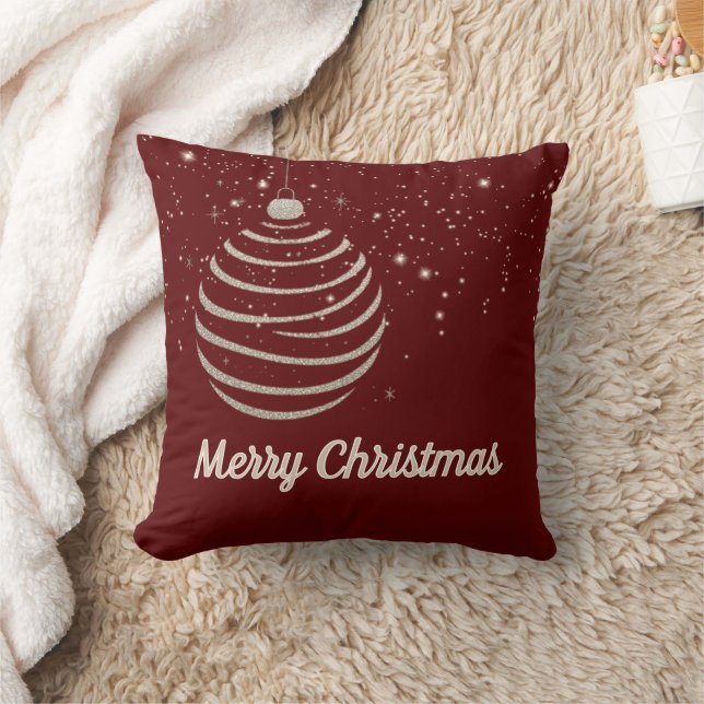 Coussin Joyeux ornement de Noël (Couverture)