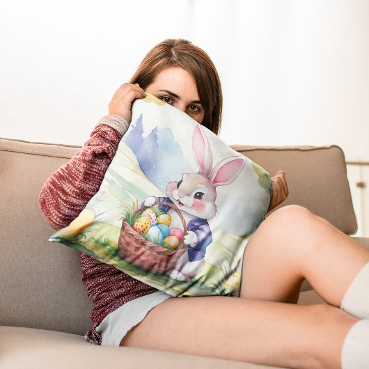 Coussin Joyeux petit lapin 1, Pâques