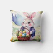 Coussin Joyeux petit lapin 1, Pâques (Recto)