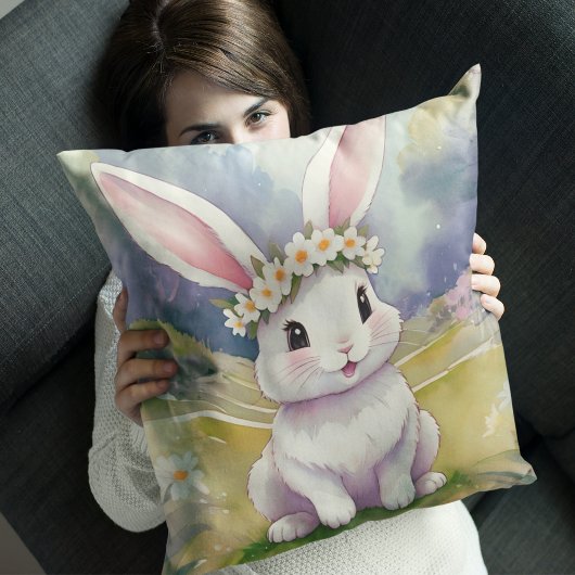 Coussin Joyeux petit lapin 2, Pâques