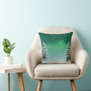 Coussin Joyeux sapin de Noël Elégant