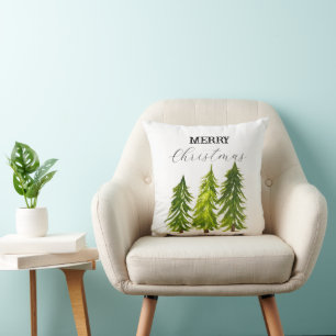 Coussin Joyeux sapin de Noël Joyeux hiver Festif