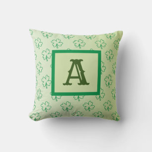 Coussin Joyeux shamrock de trèfle St Patrick