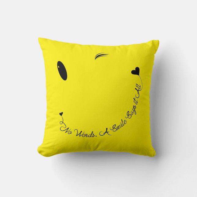 Coussin Joyeux sourire facial (Recto)