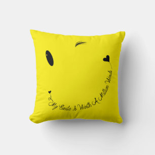 Coussin Joyeux sourire facial