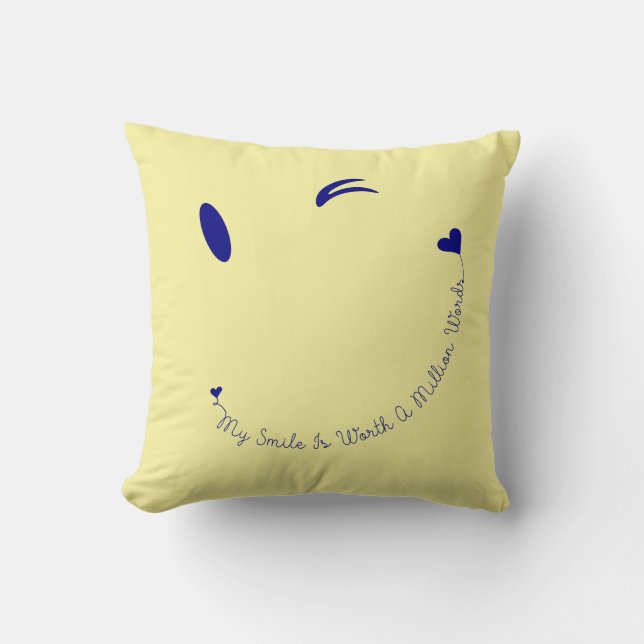 Coussin Joyeux sourire facial (Recto)