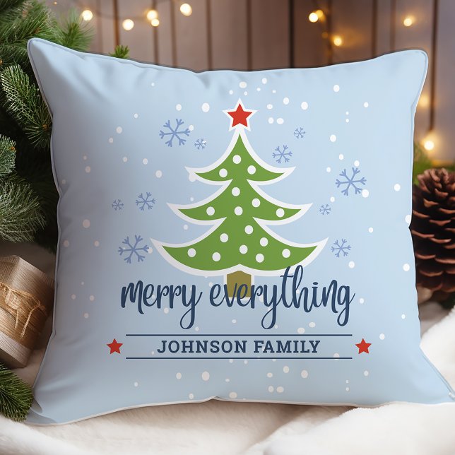Coussin Joyeux tout Noël personnalisé (Créateur téléchargé)