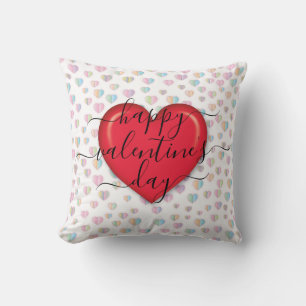 Coussin Joyeux Valentin minimaliste