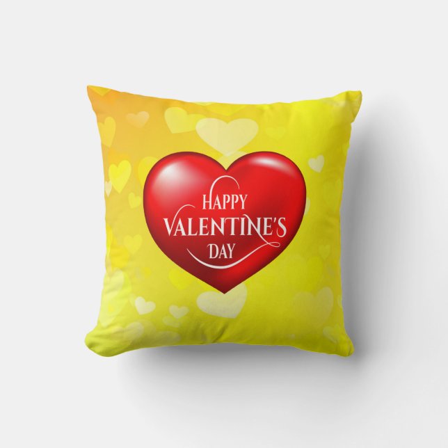 Coussin Joyeux Valentine ! (Recto)