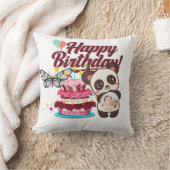 Coussin Joyful Confetti Joyeux voeux d'anniversaire (Couverture)