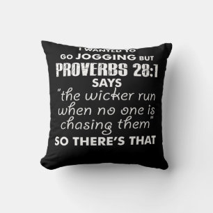 Coussin J'Recherché Aller Jogger Mais Proverbes