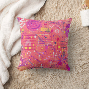 Coussin Jubilation : Art maximaliste