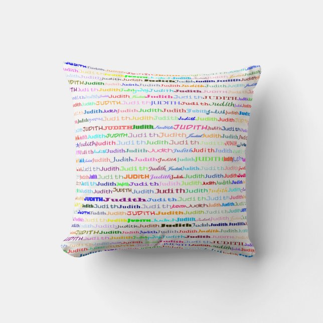 Coussin Judith Texte Design II Jeu d'oreiller (Recto)