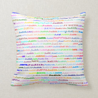 Coussin Judith Texte Design II Jeu d'oreiller