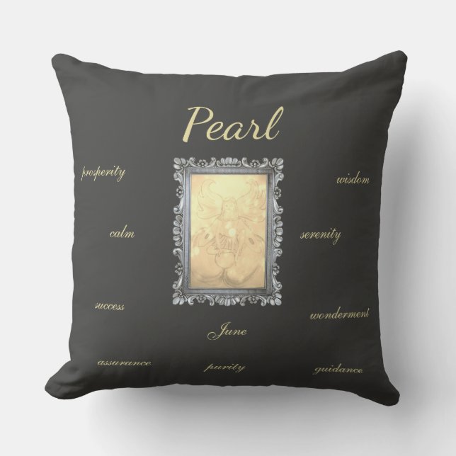 Coussin Juin Birthstone Pearl Fairy (Recto)