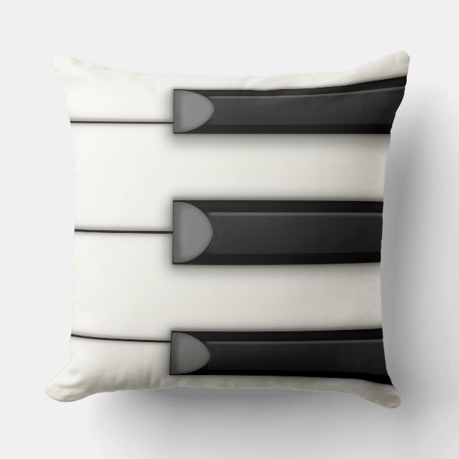 Coussin Jumbo Piano Keys Détail de la musique (Recto)
