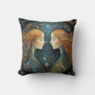 Coussin Jumeaux Gémeaux Astrologie Zodiaque Anniversaire M