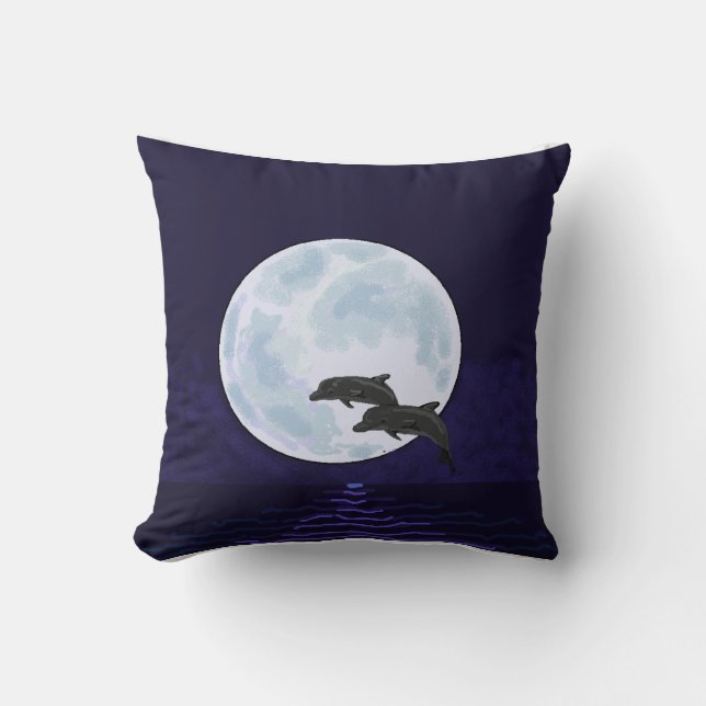 Coussin Jumping dolphins (Recto)