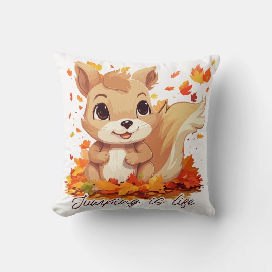 Coussin Jumping is life (Recto)