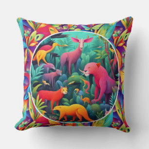 Coussin Jungle animalière