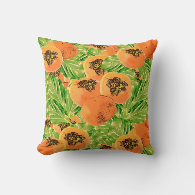 Coussin jungle de perssimon (Recto)