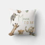 Coussin Jungle Safari Animaux Mama être (Recto)