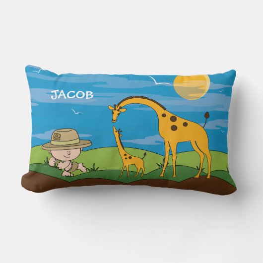 Coussin Jungle Safari Enfants (Recto)