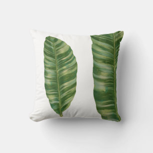 Coussin Jungle tropicale Moderne Banane Feuille verte
