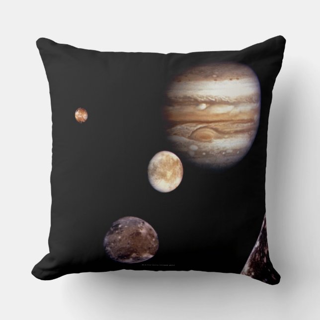 Coussin Jupiter et ses lunes (Recto)