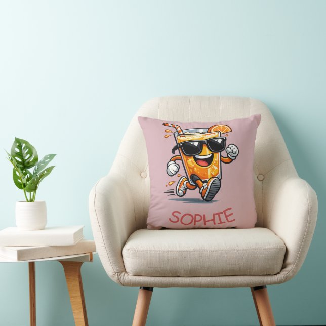 Coussin Jus d'orange en course (Chaise)