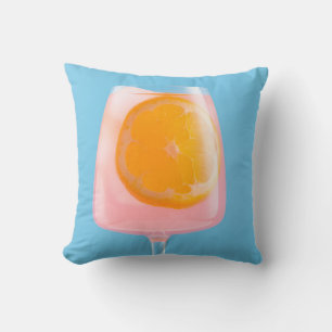 Coussin Jus d'orange en verre transparent