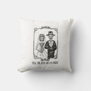 Coussin Jusqu'à ce que la mort nous sépare Couple de squel