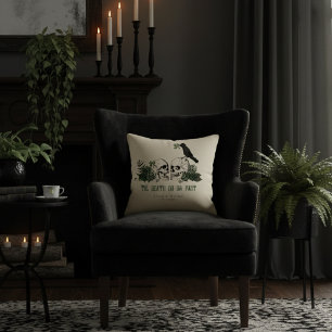 Coussin Jusqu'à la mort ivoire gothique irlandais floral c