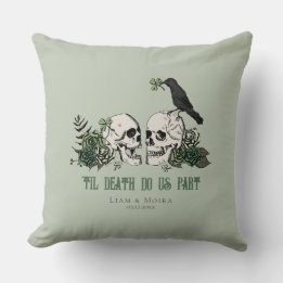 Coussin Jusqu'à la mort Sage Gothique Saint-Patrick Floral
