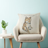 Coussin "Just 5 More Minutes" Sleepy Shiba Inu Nap Art (Chaise)