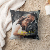 Coussin Just Married Celebrate Love avec personnalisé (Couverture)