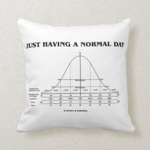 Coussin Juste ayant un jour normal (humour de courbe de
