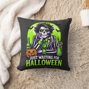Coussin Juste en attendant Halloween – Saison effrayante e