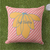 Coussin Juste en train de se détendre Rayure Rouge Blanche (Herbe)