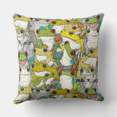 Coussin juste grenouilles d'arbre col (Verso)
