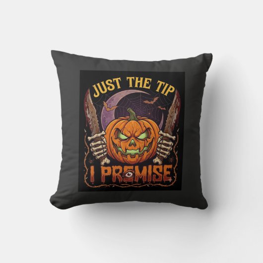 Coussin Juste l'extrémité prémisse Halloween Citrouille Co (Recto)