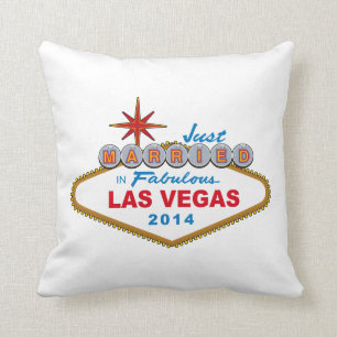 Coussin Juste marié à Las Vegas fabuleux 2014 (signe)