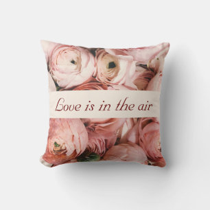 Coussin Juste marié, Roses roses roses, l'amour est dans l