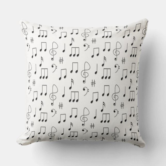 Coussin Juste Noté Blanc (Recto)