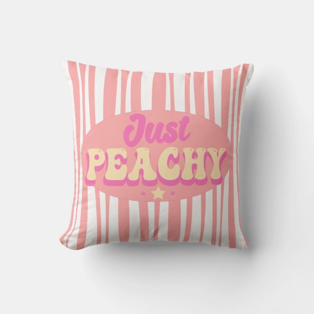 Coussin Juste Peach Jote Citation Sarcastique (Recto)