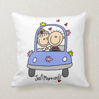 Coussin Juste T-shirts et cadeaux mariés de jeunes mariés