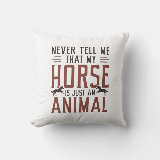 Coussin Juste un animal (Recto)