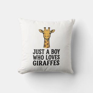 Coussin Juste un garçon qui aime les girafes T-shirt giraf