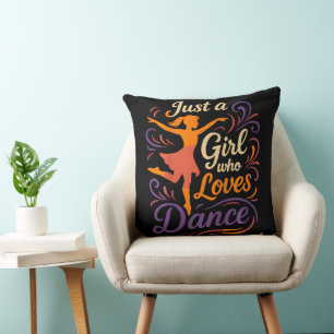 Coussin Juste un qui aime danser la danse