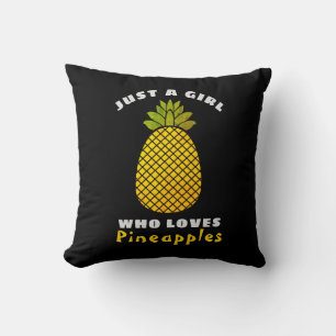 Coussin Juste une fille qui aime les ananas